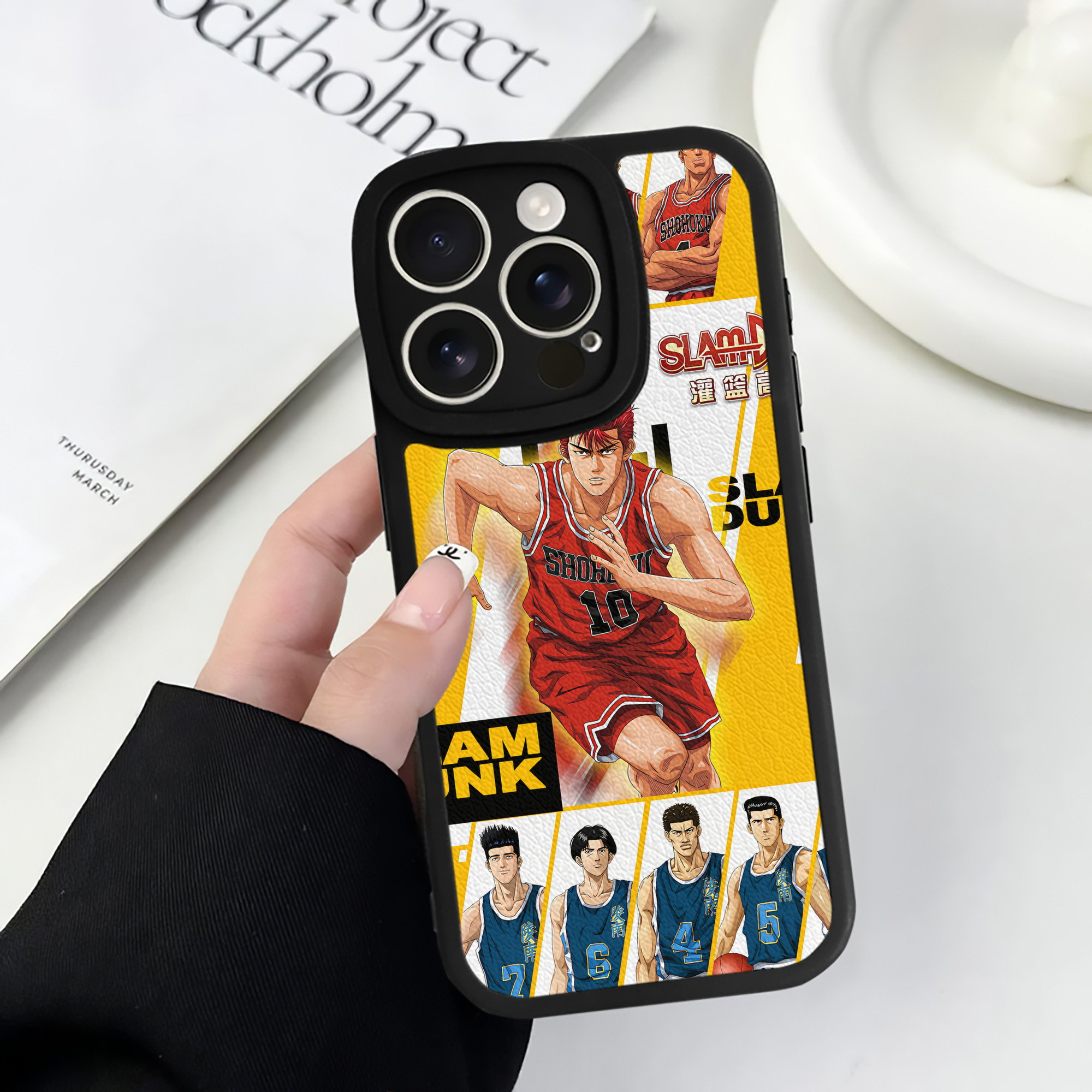 （画像用） SLAM DUNK／スラムダンク 【iPhone 16シリーズ対応】シリコンスマホケース（レザー調） 材質：シリコン